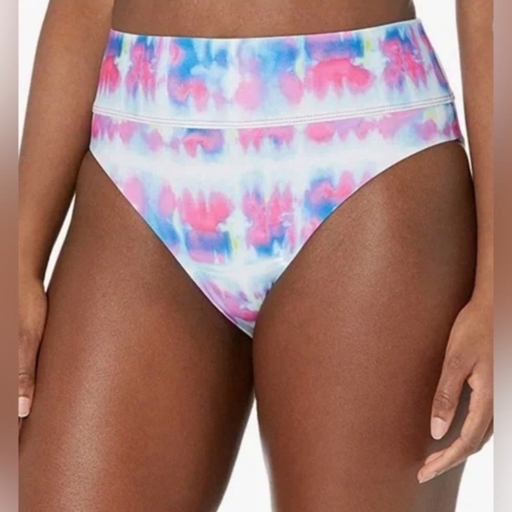 Splendid Tie Dye High Waist High Leg Bikini Bottom Sun Daze NEW